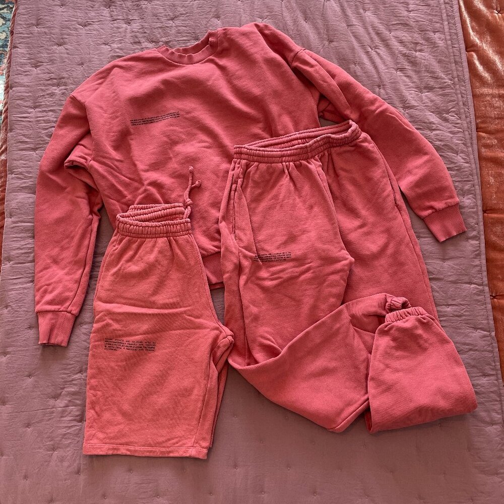 PANGAIA 3-Piece Tracksuit | Mineral Red | Size XS